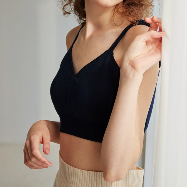 NETENE.：Silk Knit Bralette シルクニットブラレット