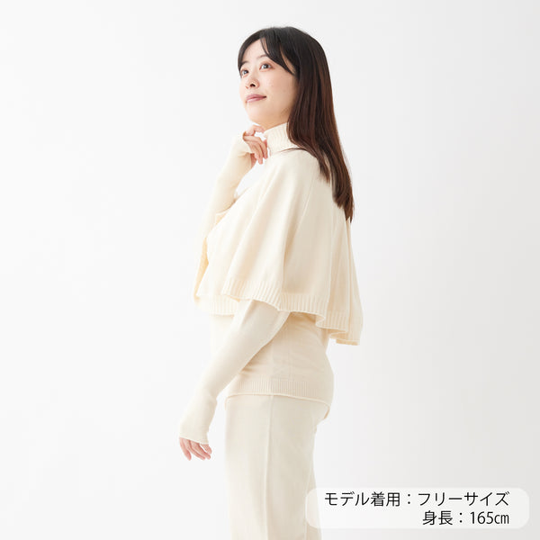 NETENE.：Comfy Knit Poncho コンフィニットポンチョ