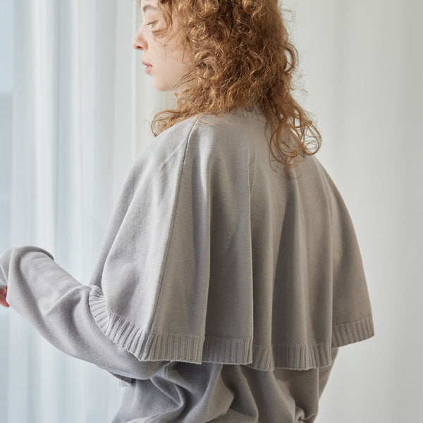 NETENE.：Comfy Knit Poncho コンフィニットポンチョ