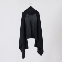 NETENE.：Puffy Knit Hoodie Stole  パフィーニットフードストール