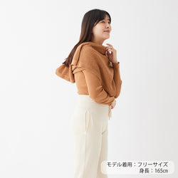 NETENE.：Puffy Knit Hoodie Stole  パフィーニットフードストール