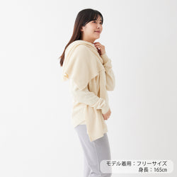 NETENE.：Puffy Knit Hoodie Stole  パフィーニットフードストール