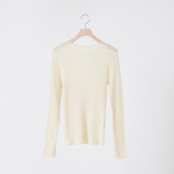 NETENE.：Comfy Knit Long Sleeve Crew Neck Pullover  コンフィニット長袖クルーネックプルオーバー