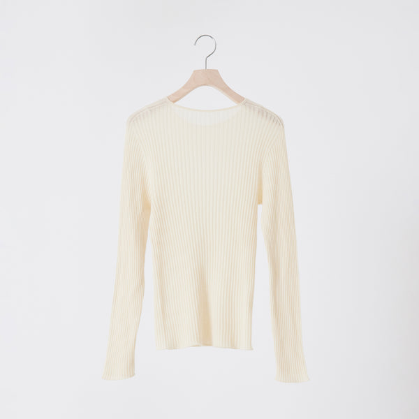 NETENE.：Comfy Knit Long Sleeve Crew Neck Pullover  コンフィニット長袖クルーネックプルオーバー