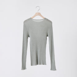 NETENE.：Comfy Knit Long Sleeve Crew Neck Pullover  コンフィニット長袖クルーネックプルオーバー