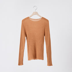 NETENE.：Comfy Knit Long Sleeve Crew Neck Pullover  コンフィニット長袖クルーネックプルオーバー