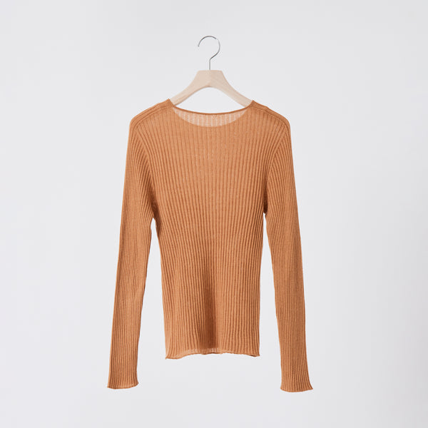 NETENE.：Comfy Knit Long Sleeve Crew Neck Pullover  コンフィニット長袖クルーネックプルオーバー