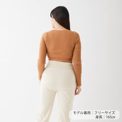 NETENE.：Comfy Knit Long Sleeve Crew Neck Pullover  コンフィニット長袖クルーネックプルオーバー