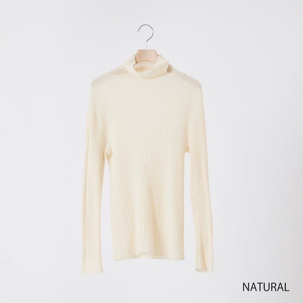 NETENE.：Comfy Knit Long Sleeve Turtleneck Pullover コンフィニット長袖タートルネックプルオーバー