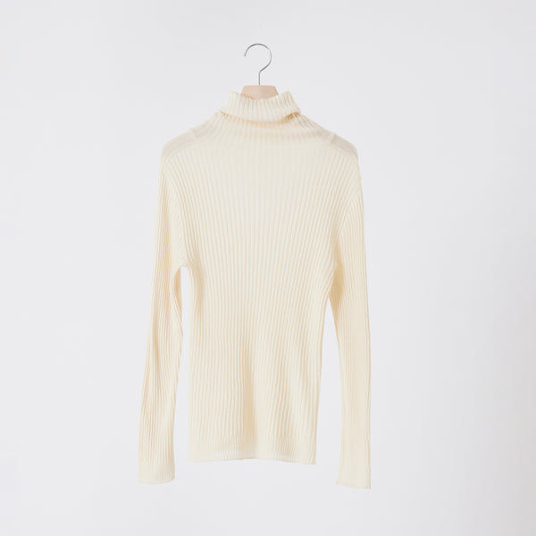 NETENE.：Comfy Knit Long Sleeve Turtleneck Pullover コンフィニット長袖タートルネックプルオーバー