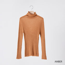 NETENE.：Comfy Knit Long Sleeve Turtleneck Pullover コンフィニット長袖タートルネックプルオーバー