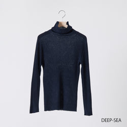 NETENE.：Comfy Knit Long Sleeve Turtleneck Pullover コンフィニット長袖タートルネックプルオーバー