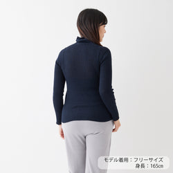 NETENE.：Comfy Knit Long Sleeve Turtleneck Pullover コンフィニット長袖タートルネックプルオーバー