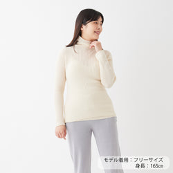 NETENE.：Comfy Knit Long Sleeve Turtleneck Pullover コンフィニット長袖タートルネックプルオーバー