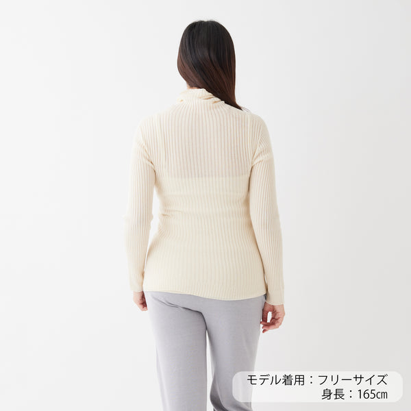 NETENE.：Comfy Knit Long Sleeve Turtleneck Pullover コンフィニット長袖タートルネックプルオーバー