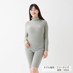 NETENE.：Comfy Knit Long Sleeve Turtleneck Pullover コンフィニット長袖タートルネックプルオーバー