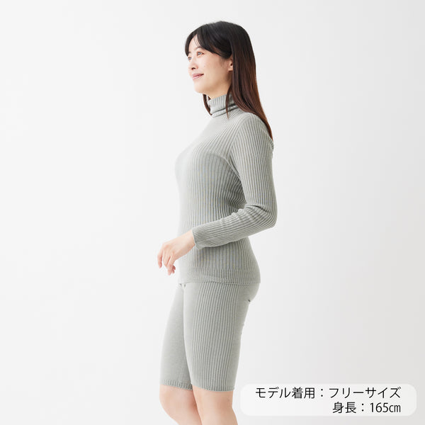 NETENE.：Comfy Knit Long Sleeve Turtleneck Pullover コンフィニット長袖タートルネックプルオーバー