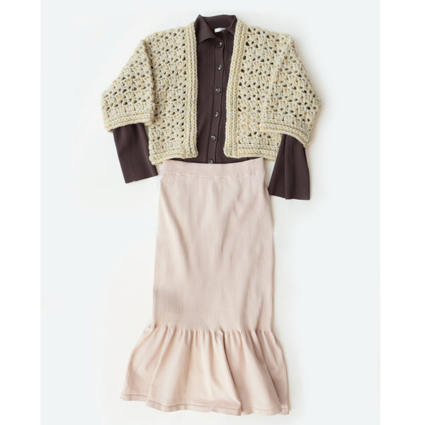 sawada itto：サワダイット-tot-透かしジャケットbyニットマルシェvol.30