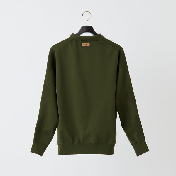 PERFECT TAN｜《SALE》ロングスリーブアーガイルポロシャツ〈MENS〉