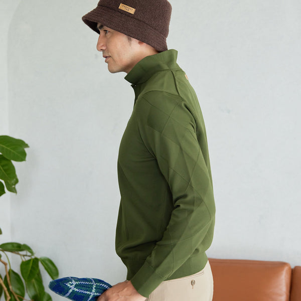 PERFECT TAN｜《SALE》ロングスリーブアーガイルポロシャツ〈MENS〉