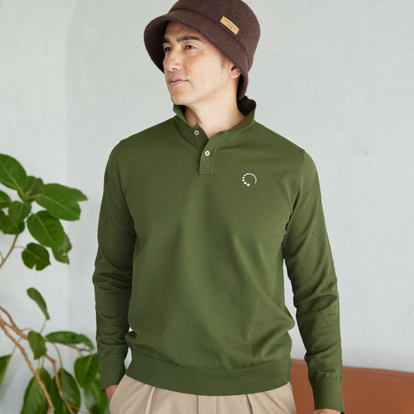 PERFECT TAN｜《SALE》ロングスリーブアーガイルポロシャツ〈MENS〉