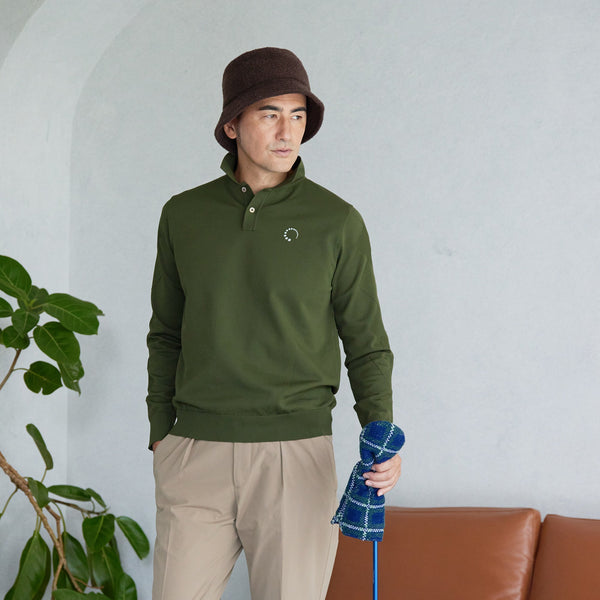 PERFECT TAN｜《SALE》ロングスリーブアーガイルポロシャツ〈MENS〉