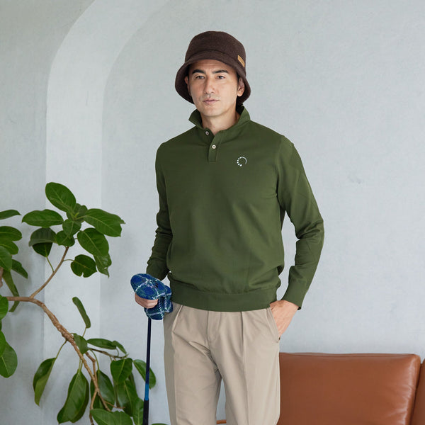 PERFECT TAN｜《SALE》ロングスリーブアーガイルポロシャツ〈MENS〉
