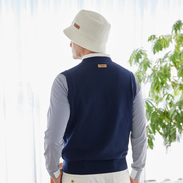 PERFECT TAN｜《SALE》コットンカシミヤアーガイルベスト〈MENS〉