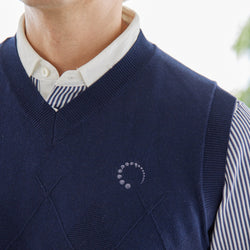 PERFECT TAN｜《SALE》コットンカシミヤアーガイルベスト〈MENS〉