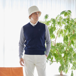 PERFECT TAN｜《SALE》コットンカシミヤアーガイルベスト〈MENS〉