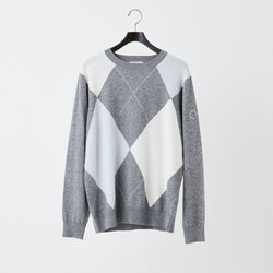 PERFECT TAN｜《SALE》アーガイルインターシャプルオーバー〈MENS〉