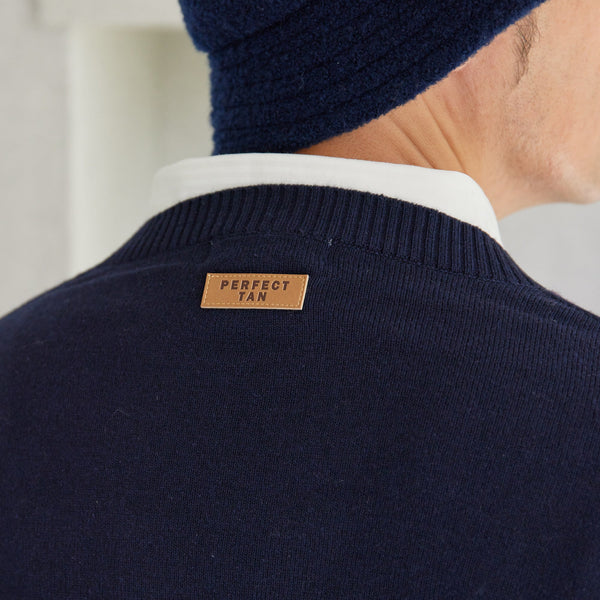 PERFECT TAN｜《SALE》アーガイルインターシャプルオーバー〈MENS〉