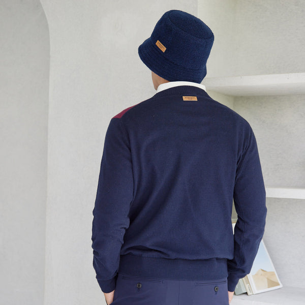 PERFECT TAN｜《SALE》アーガイルインターシャプルオーバー〈MENS〉