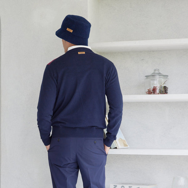 PERFECT TAN｜《SALE》アーガイルインターシャプルオーバー〈MENS〉