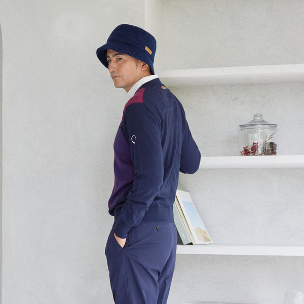 PERFECT TAN｜《SALE》アーガイルインターシャプルオーバー〈MENS〉