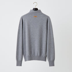 PERFECT TAN｜《SALE》カシミヤハーフジップ刺繍プルオーバー〈MENS〉