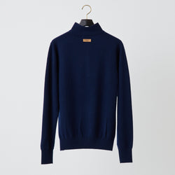 PERFECT TAN｜《SALE》カシミヤハーフジップ刺繍プルオーバー〈MENS〉