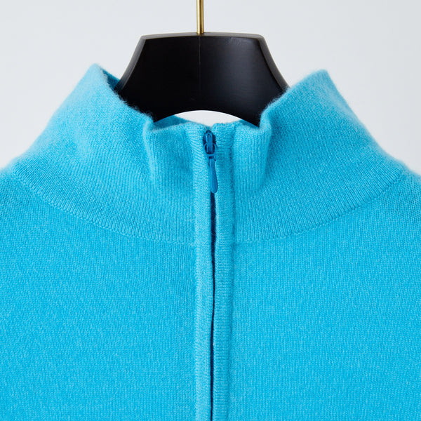 PERFECT TAN｜《SALE》カシミヤハーフジップ刺繍プルオーバー〈MENS〉