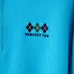 PERFECT TAN｜《SALE》カシミヤハーフジップ刺繍プルオーバー〈MENS〉
