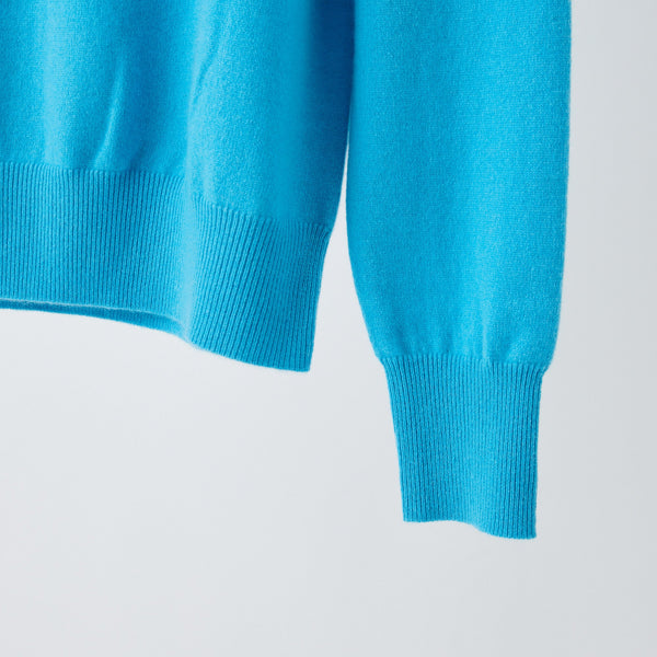 PERFECT TAN｜《SALE》カシミヤハーフジップ刺繍プルオーバー〈MENS〉