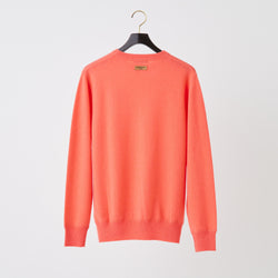 PERFECT TAN｜《SALE》カシミヤクルーネック刺繍プルオーバー〈MENS〉