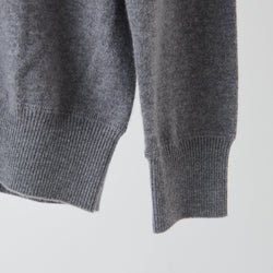 PERFECT TAN｜《SALE》カシミヤクルーネック刺繍プルオーバー〈MENS〉