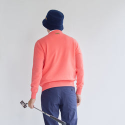 PERFECT TAN｜《SALE》カシミヤクルーネック刺繍プルオーバー〈MENS〉