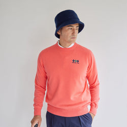 PERFECT TAN｜《SALE》カシミヤクルーネック刺繍プルオーバー〈MENS〉
