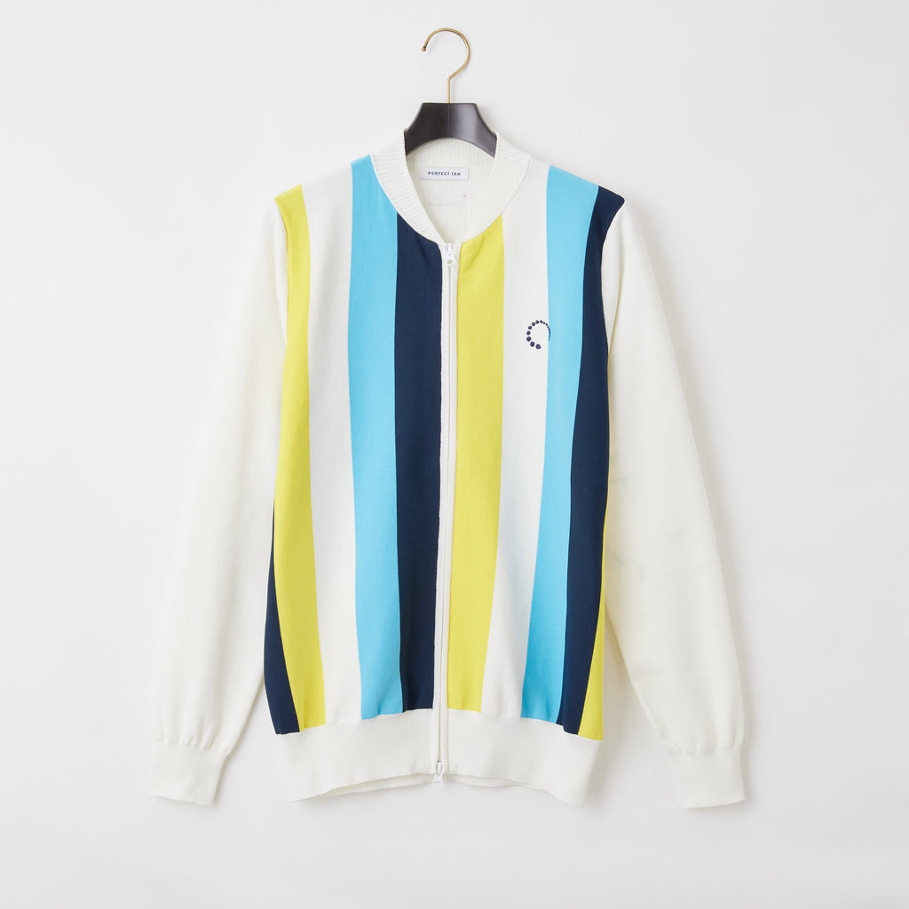 PERFECT TAN｜《SALE》マルチストライプテック ジップアップジャケット〈MENS〉