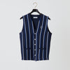 PERFECT TAN｜《SALE》ストライプテックニットベスト〈MENS〉