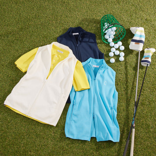 PERFECT TAN｜《SALE》テックジップアップ ニットベスト〈MENS〉