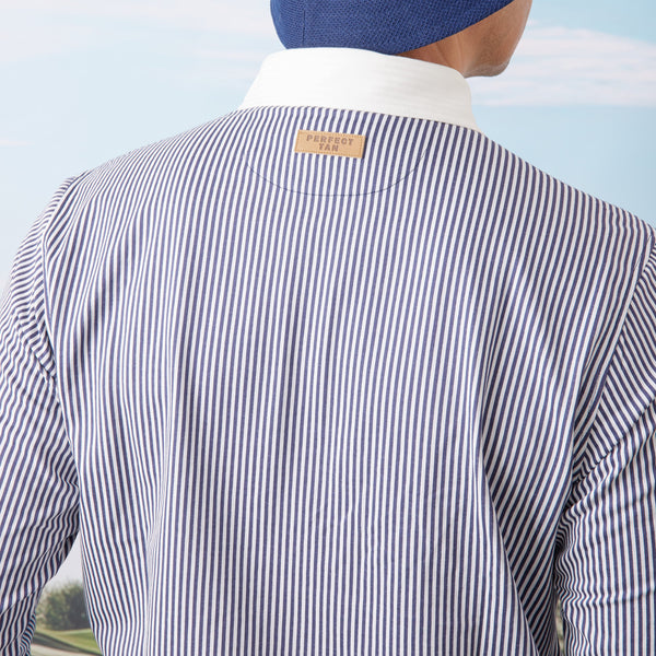 PERFECT TAN｜《SALE》ストライプクレリックシャツ〈MENS〉