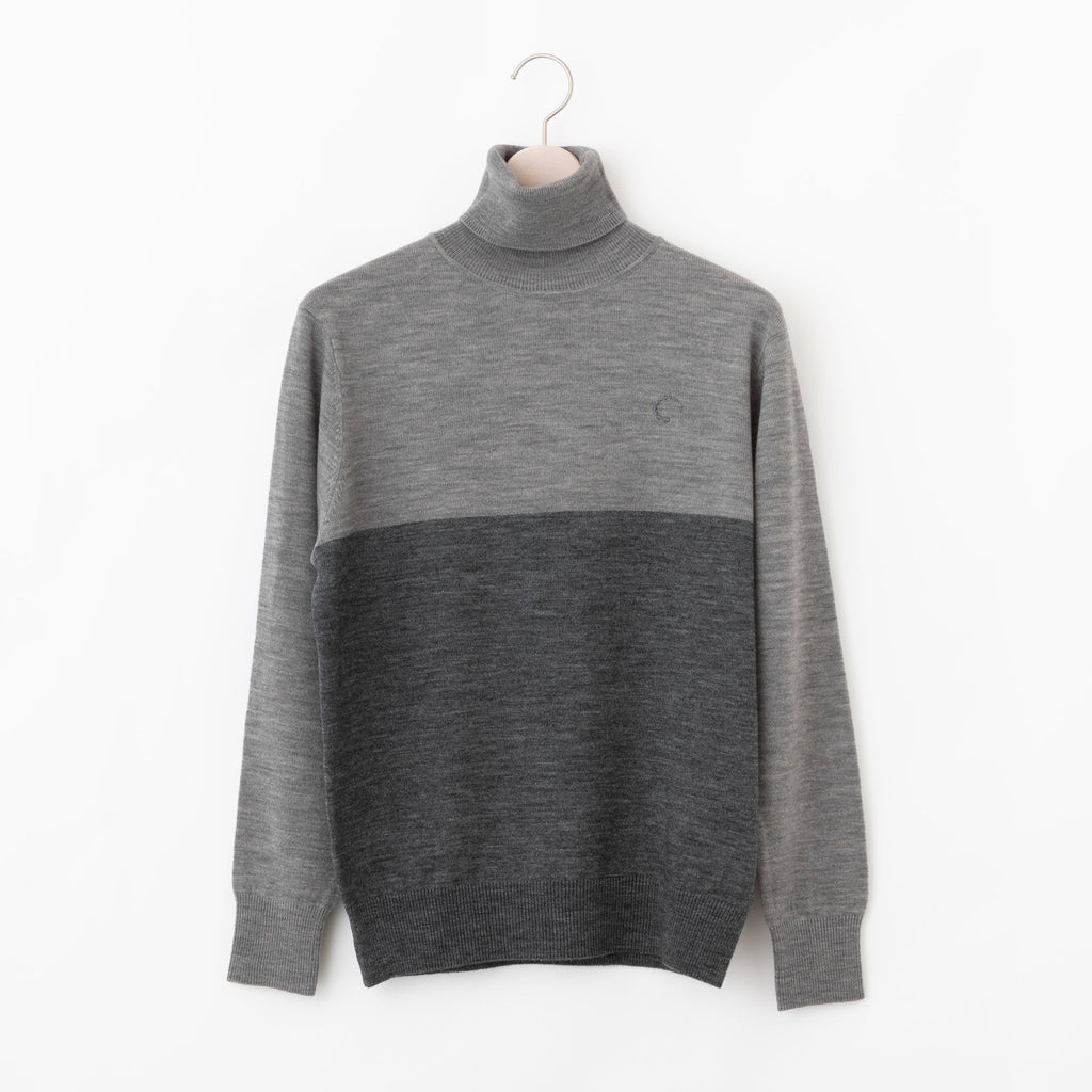 PERFECT TAN｜《SALE》バイカラータートルプルオーバー〈MENS〉