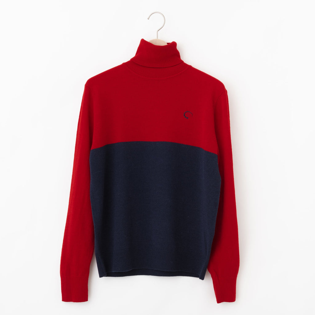 PERFECT TAN｜《SALE》バイカラータートルプルオーバー〈MENS〉